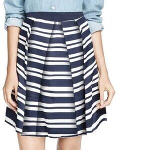 Draper James Navy and White Striped Skirt. Size 10